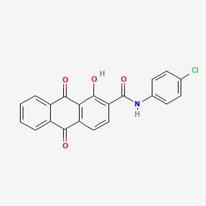 N-(4-chlorophenyl)-1-hydroxy-9,10-dioxo-9,10-dihydro-2-anthracenecarboxamide