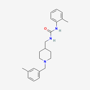 molecular formula C22H29N3O B5012388 1-(2-Methylphenyl)-3-({1-[(3-methylphenyl)methyl]piperidin-4-YL}methyl)urea 