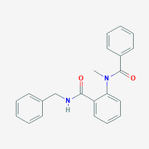molecular formula C22H20N2O2 B501239 2-[benzoyl(methyl)amino]-N-benzylbenzamide 