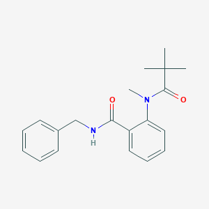 molecular formula C20H24N2O2 B501240 N-benzyl-2-[(2,2-dimethylpropanoyl)(methyl)amino]benzamide 