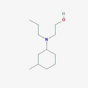 molecular formula C12H25NO B5012407 2-[(3-methylcyclohexyl)-propylamino]ethanol 