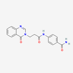 4-{[3-(4-oxoquinazolin-3(4H)-yl)propanoyl]amino}benzamide