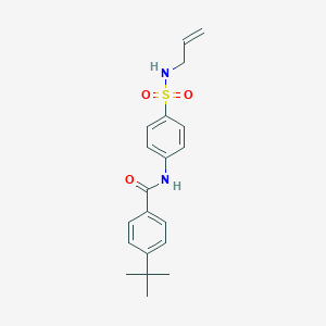 molecular formula C20H24N2O3S B501241 N-{4-[(allylamino)sulfonyl]phenyl}-4-tert-butylbenzamide 