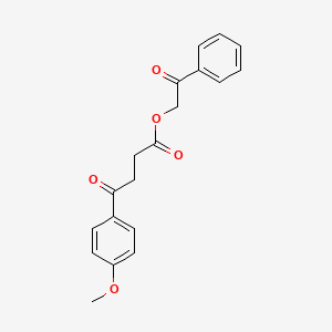 2-oxo-2-phenylethyl 4-(4-methoxyphenyl)-4-oxobutanoate