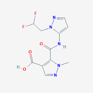 5-({[1-(2,2-difluoroethyl)-1H-pyrazol-5-yl]amino}carbonyl)-1-methyl-1H-pyrazole-4-carboxylic acid