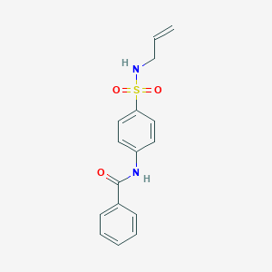 molecular formula C16H16N2O3S B501247 N-{4-[(allylamino)sulfonyl]phenyl}benzamide 