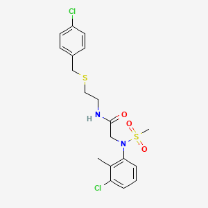 N~1~-{2-[(4-chlorobenzyl)thio]ethyl}-N~2~-(3-chloro-2-methylphenyl)-N~2~-(methylsulfonyl)glycinamide