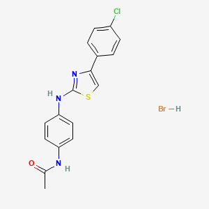 N-(4-{[4-(4-chlorophenyl)-1,3-thiazol-2-yl]amino}phenyl)acetamide hydrobromide