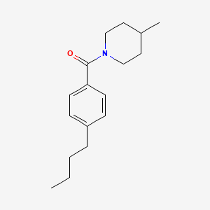 molecular formula C17H25NO B5012482 (4-BUTYLPHENYL)(4-METHYLPIPERIDINO)METHANONE 