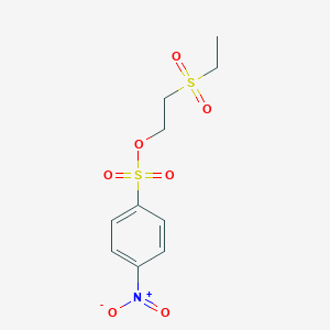 molecular formula C10H13NO7S2 B5012551 2-(ethylsulfonyl)ethyl 4-nitrobenzenesulfonate 