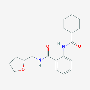 2-[(cyclohexylcarbonyl)amino]-N-(tetrahydro-2-furanylmethyl)benzamide