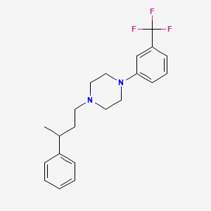 molecular formula C21H25F3N2 B5012574 1-(3-phenylbutyl)-4-[3-(trifluoromethyl)phenyl]piperazine 