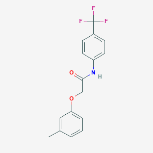 molecular formula C16H14F3NO2 B501258 2-(3-methylphenoxy)-N-[4-(trifluoromethyl)phenyl]acetamide 