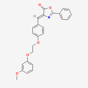 4-{4-[2-(3-methoxyphenoxy)ethoxy]benzylidene}-2-phenyl-1,3-oxazol-5(4H)-one