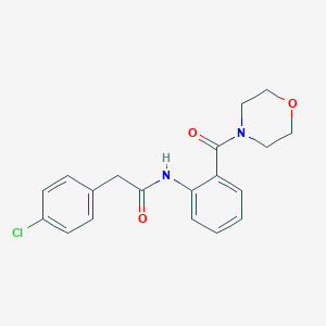 2-(4-chlorophenyl)-N-[2-(4-morpholinylcarbonyl)phenyl]acetamide