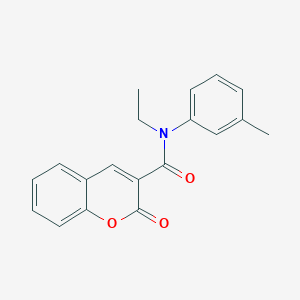 molecular formula C19H17NO3 B5012591 N-ethyl-N-(3-methylphenyl)-2-oxo-2H-chromene-3-carboxamide 