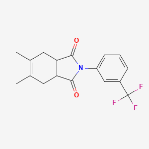 molecular formula C17H16F3NO2 B5012610 5,6-dimethyl-2-[3-(trifluoromethyl)phenyl]-3a,4,7,7a-tetrahydro-1H-isoindole-1,3(2H)-dione 