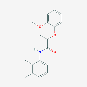 molecular formula C18H21NO3 B501262 N-(2,3-dimethylphenyl)-2-(2-methoxyphenoxy)propanamide 