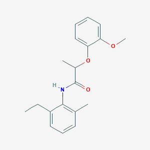 molecular formula C19H23NO3 B501263 N-(2-ethyl-6-methylphenyl)-2-(2-methoxyphenoxy)propanamide 