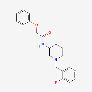 molecular formula C20H23FN2O2 B5012630 N-[1-(2-fluorobenzyl)-3-piperidinyl]-2-phenoxyacetamide 