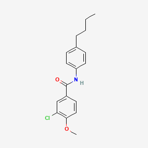 molecular formula C18H20ClNO2 B5012638 N-(4-butylphenyl)-3-chloro-4-methoxybenzamide CAS No. 431937-50-7