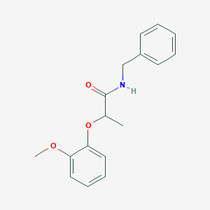 molecular formula C17H19NO3 B501265 N-benzyl-2-(2-methoxyphenoxy)propanamide 