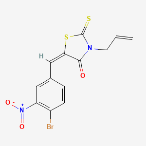 3-allyl-5-(4-bromo-3-nitrobenzylidene)-2-thioxo-1,3-thiazolidin-4-one