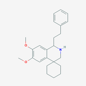 molecular formula C24H31NO2 B5012689 6,7-dimethoxy-1-(2-phenylethyl)spiro[2,3-dihydro-1H-isoquinoline-4,1'-cyclohexane] 