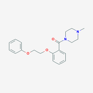 molecular formula C20H24N2O3 B501271 1-Methyl-4-[2-(2-phenoxyethoxy)benzoyl]piperazine 