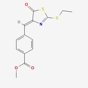 methyl 4-{[2-(ethylthio)-5-oxo-1,3-thiazol-4(5H)-ylidene]methyl}benzoate