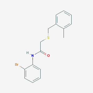 N-(2-bromophenyl)-2-[(2-methylbenzyl)thio]acetamide