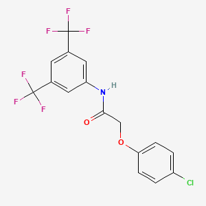 N-[3,5-bis(trifluoromethyl)phenyl]-2-(4-chlorophenoxy)acetamide