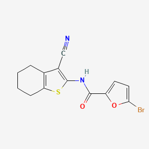 molecular formula C14H11BrN2O2S B5012736 5-bromo-N-(3-cyano-4,5,6,7-tetrahydro-1-benzothien-2-yl)-2-furamide 