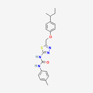 N-{5-[(4-sec-butylphenoxy)methyl]-1,3,4-thiadiazol-2-yl}-N'-(4-methylphenyl)urea