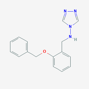 molecular formula C16H16N4O B501275 N-[2-(benzyloxy)benzyl]-4H-1,2,4-triazol-4-amine 