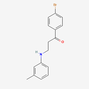 1-(4-bromophenyl)-3-[(3-methylphenyl)amino]-1-propanone