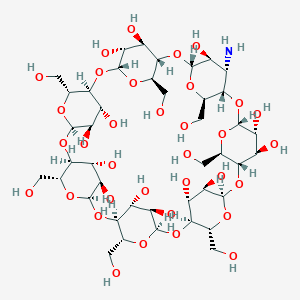 molecular formula C42H71NO34 B050128 3A-氨基-3A-脱氧-(2AS,3AS)-β-环糊精 CAS No. 117194-77-1