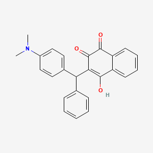 2-[[4-(dimethylamino)phenyl](phenyl)methyl]-3-hydroxynaphthoquinone