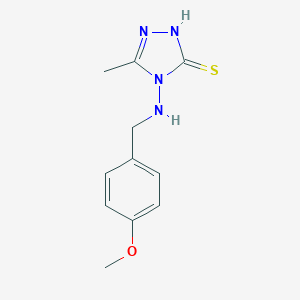 4-[(4-methoxybenzyl)amino]-5-methyl-4H-1,2,4-triazole-3-thiol