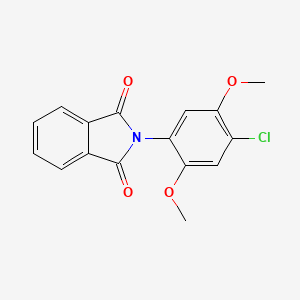 molecular formula C16H12ClNO4 B5012871 2-(4-CHLORO-2,5-DIMETHOXY-PHENYL)-ISOINDOLE-1,3-DIONE 