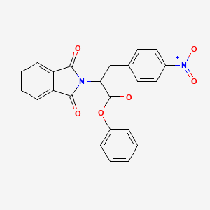 molecular formula C23H16N2O6 B5012908 phenyl 2-(1,3-dioxo-1,3-dihydro-2H-isoindol-2-yl)-3-(4-nitrophenyl)propanoate 