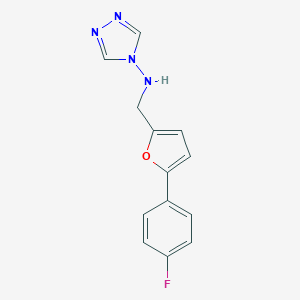 molecular formula C13H11FN4O B501291 N-{[5-(4-fluorophenyl)furan-2-yl]methyl}-4H-1,2,4-triazol-4-amine 
