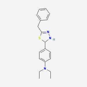 4-(5-benzyl-2,3-dihydro-1,3,4-thiadiazol-2-yl)-N,N-diethylaniline