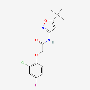 molecular formula C15H16ClFN2O3 B5012941 N-(5-tert-butyl-3-isoxazolyl)-2-(2-chloro-4-fluorophenoxy)acetamide 