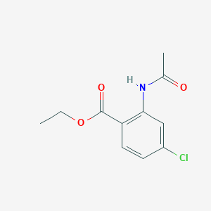 molecular formula C11H12ClNO3 B501298 Ethyl 2-(acetylamino)-4-chlorobenzoate CAS No. 63243-77-6