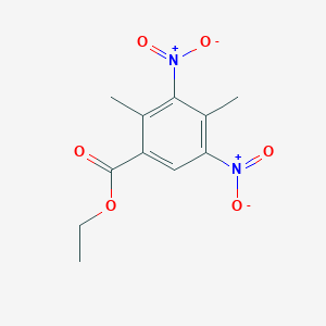 molecular formula C11H12N2O6 B501300 Ethyl 3,5-dinitro-2,4-dimethylbenzoate 