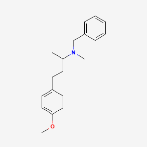 molecular formula C19H25NO B5013004 N-benzyl-4-(4-methoxyphenyl)-N-methyl-2-butanamine 