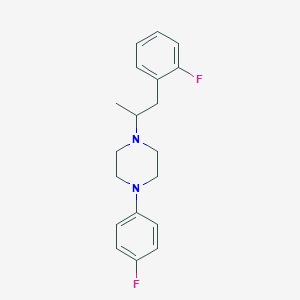 molecular formula C19H22F2N2 B5013025 1-(4-fluorophenyl)-4-[2-(2-fluorophenyl)-1-methylethyl]piperazine 