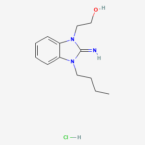 2-(3-butyl-2-iminobenzimidazol-1-yl)ethanol;hydrochloride