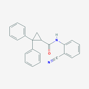 N-(2-cyanophenyl)-2,2-diphenylcyclopropane-1-carboxamide